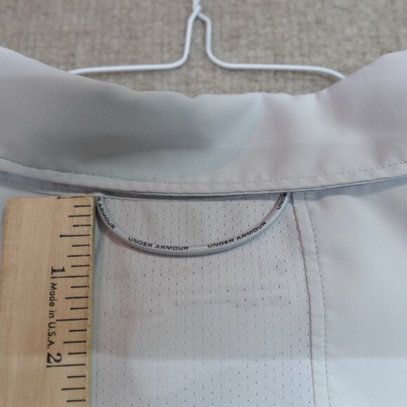 Under Armour Mens Shirt 2XL Gray Light Solid Short Sleeve Performance Pocket - Picture 11 of 11